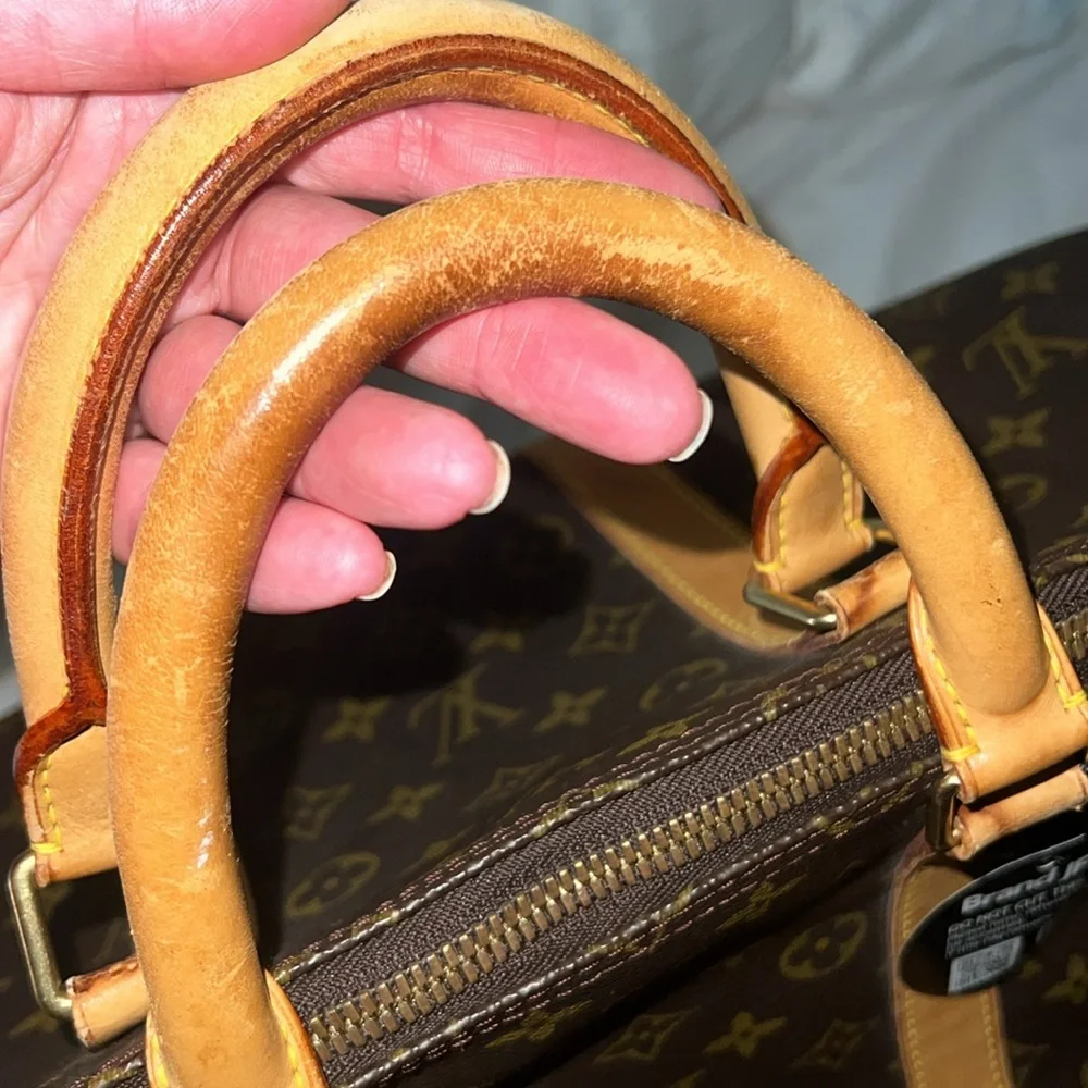 Authentic Keepall 55 Louis Vuitton Brown Monogram LV Vintage Large Travel Bag - Picture 17 of 17